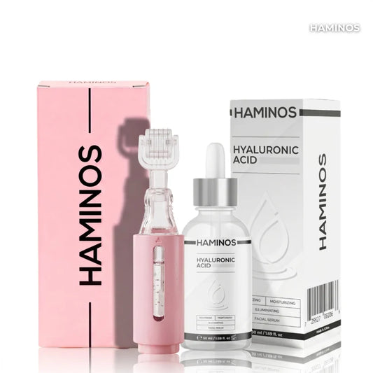 Anti-Aging Kit — Derma Roller + Hyaluronic Acid Serum