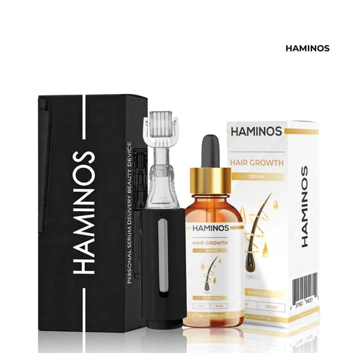 Hair & Beard Kit — Derma Roller + Hair & Beard Serum