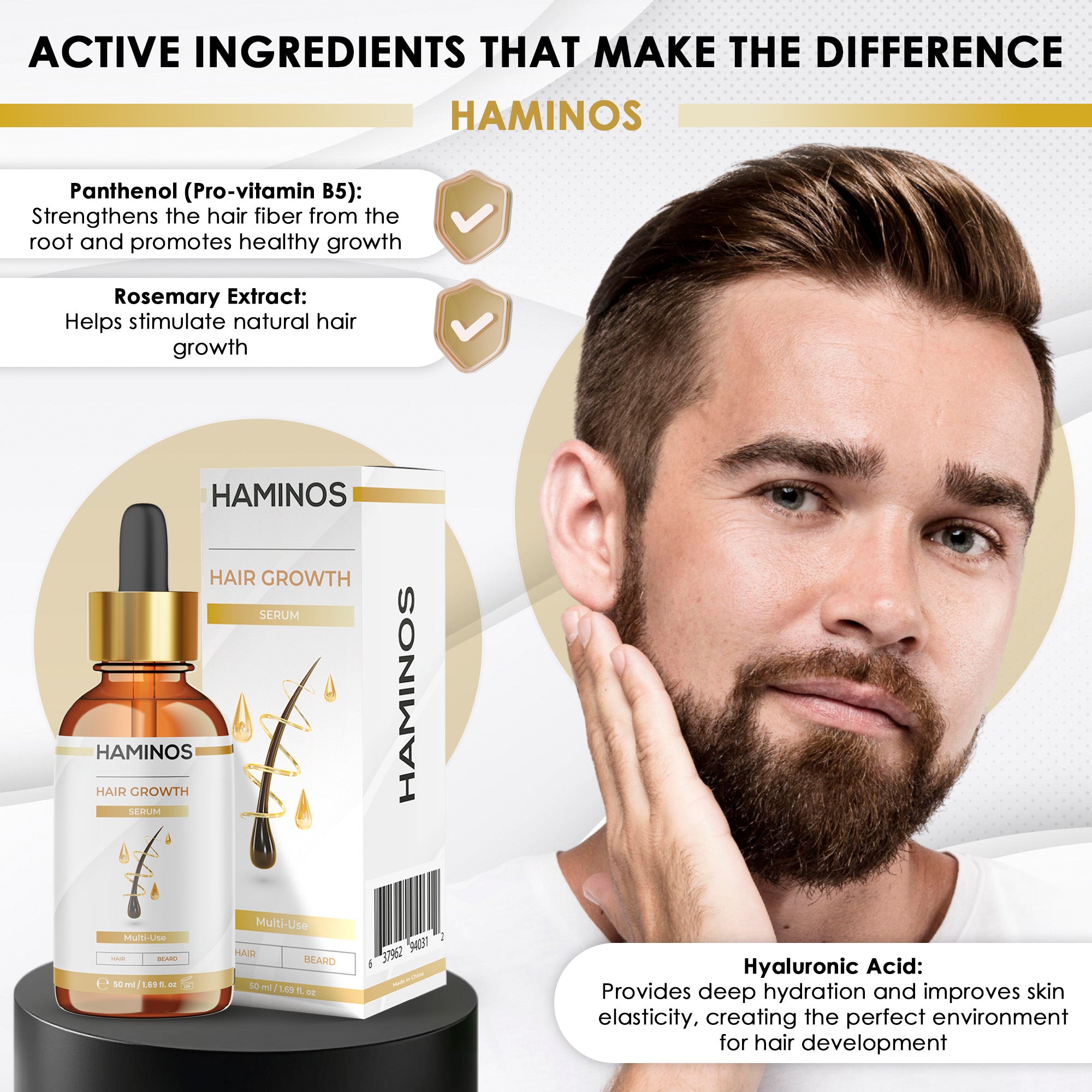 MALE HAIR GROWTH PACK | HAMINOS®️.