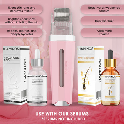 HAMINOS Derma Roller 3.0 pink — what is included